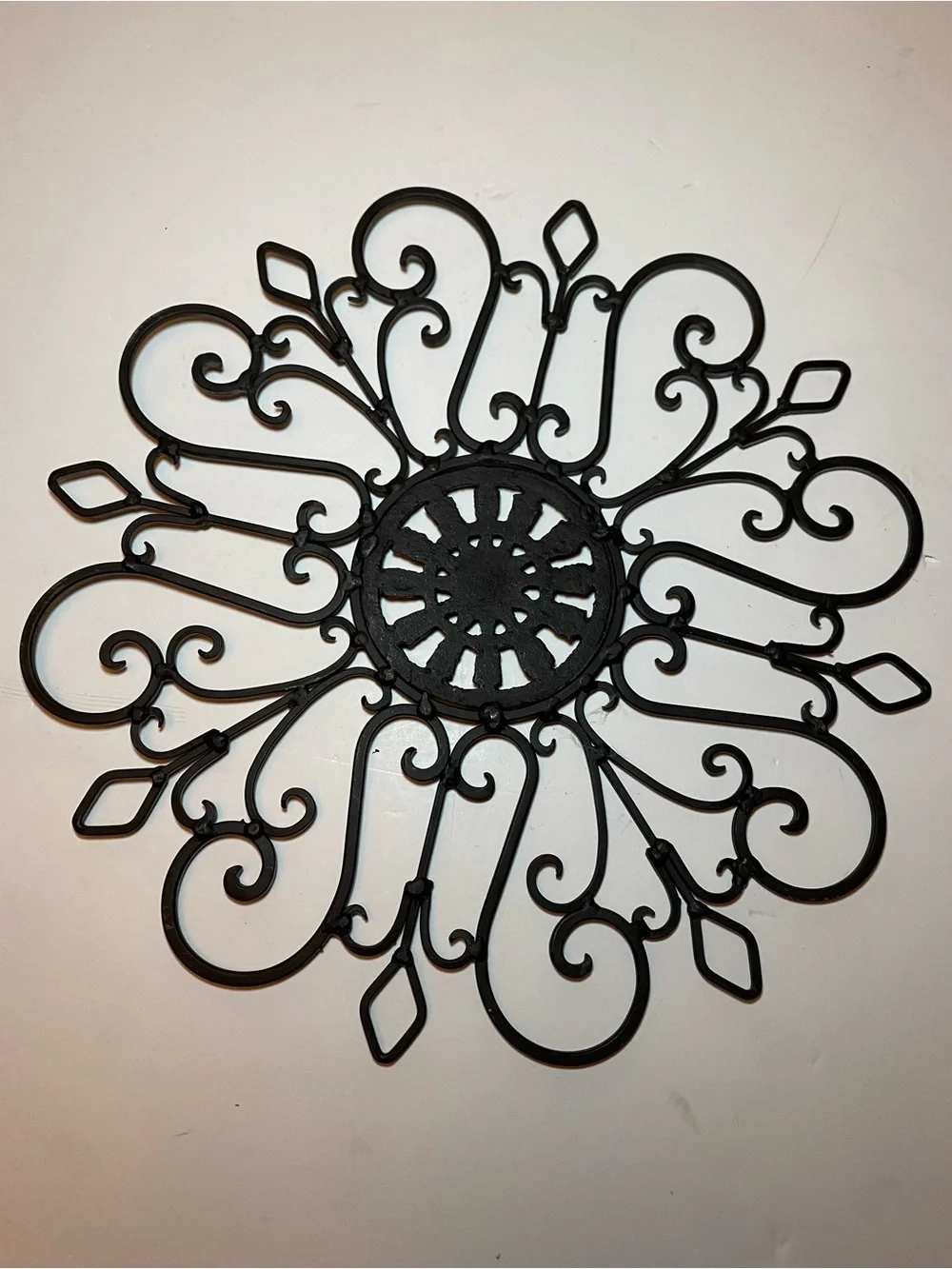 Traditional Iron Scroll Wall Decor- Elegant Scroll Design